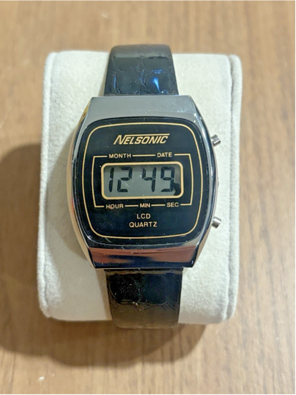 Vintage Nelsonic LCD Quartz Watch Hong Kong Digital Parts Repair A1